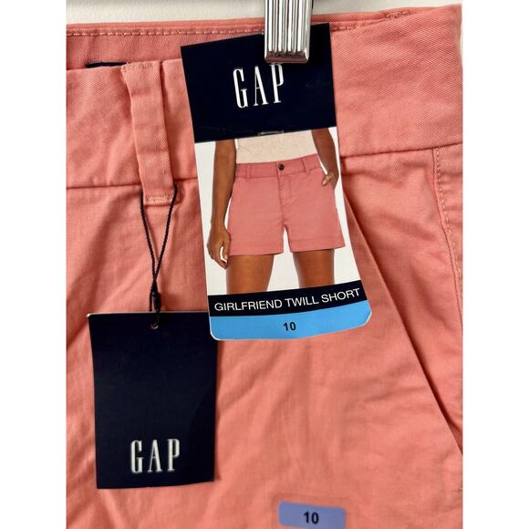 NWT Gap Chino Shorts Womens 10 Relaxed Mid Rise Girlfriend Nantucket Preppy - Picture 7 of 8